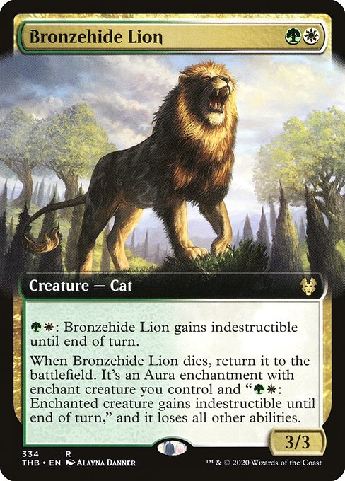 Theros Beyond Death - 334 - Bronzehide Lion - Rare - WG - Non-foil