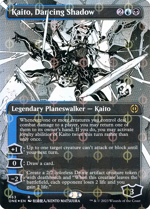 Phyrexia: All Will Be One - 463 - Kaito, Dancing Shadow - Rare - UB - Foil