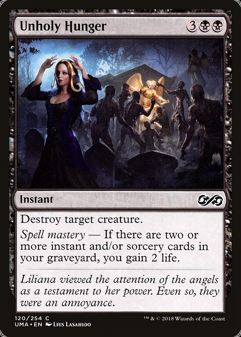 Ultimate Masters - 120 - Unholy Hunger - Common - B - Non-foil