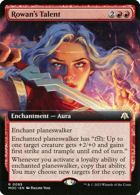 March of the Machine Commander - 85 - Rowan's Talent - Rare - R - Non-foil