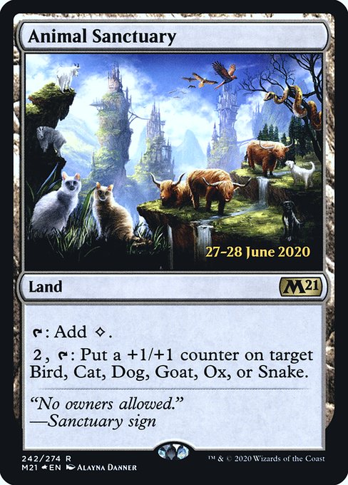 Core Set 2021 Promos - 242s - Animal Sanctuary - Rare - C - Foil - Datestamped Promo