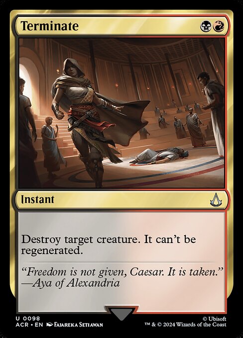 Assassin's Creed - 98 - Terminate - Uncommon - BR - Foil