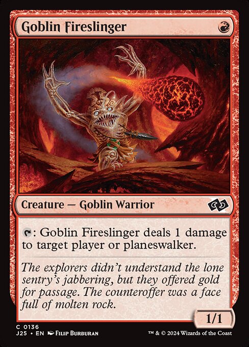 Foundations Jumpstart - 136 - Goblin Fireslinger - Common - R - Non-foil