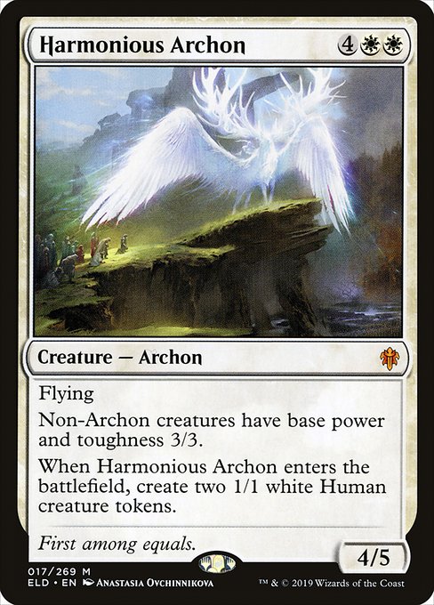 Throne of Eldraine - 17 - Harmonious Archon - Mythic - W - Non-foil