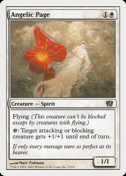 Eighth Edition - 2 - Angelic Page - Common - W - Non-foil