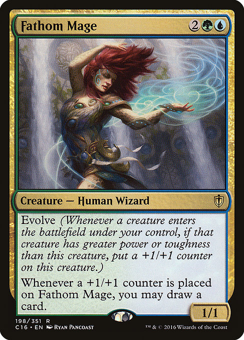 Commander 2016 - 198 - Fathom Mage - Rare - UG - Non-foil