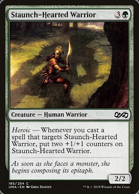Ultimate Masters - 185 - Staunch-Hearted Warrior - Common - G - Non-foil