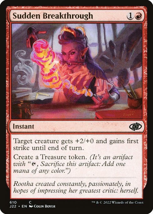 Jumpstart 2022 - 610 - Sudden Breakthrough - Common - R - Non-foil