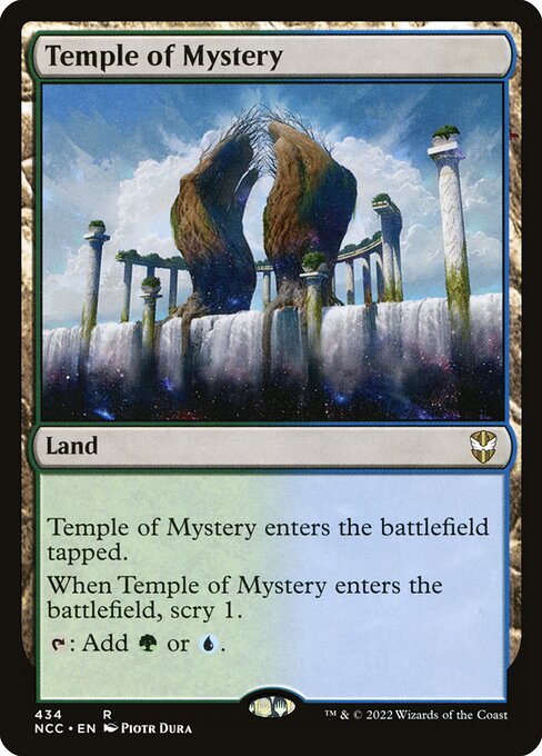 New Capenna Commander - 434 - Temple of Mystery - Rare - C - Non-foil