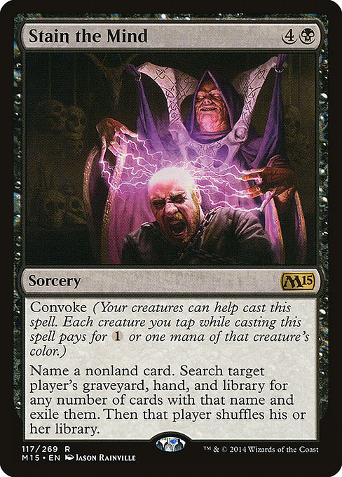 Magic 2015 - 117 - Stain the Mind - Rare - B - Non-foil