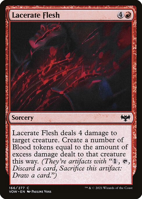 Innistrad: Crimson Vow - 166 - Lacerate Flesh - Common - R - Non-foil