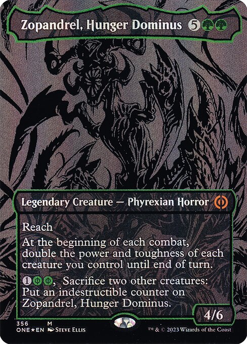 Phyrexia: All Will Be One - 356 - Zopandrel, Hunger Dominus - Mythic - G - Foil