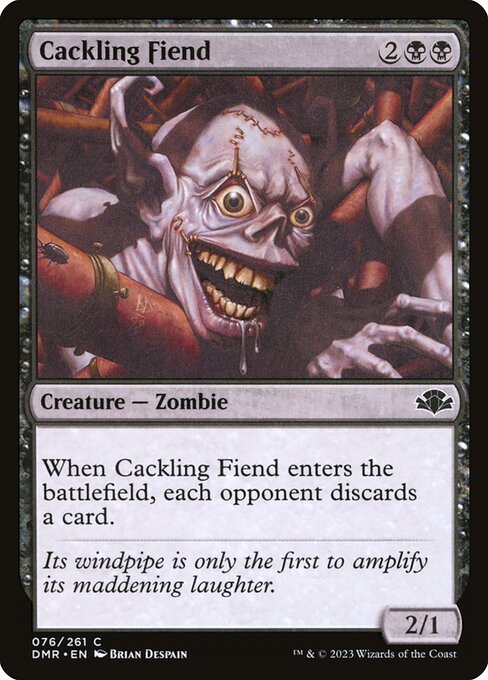 Dominaria Remastered - 76 - Cackling Fiend - Common - B - Non-foil