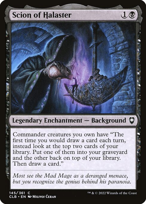 Commander Legends: Battle for Baldur's Gate - 145 - Scion of Halaster - Common - B - Non-foil