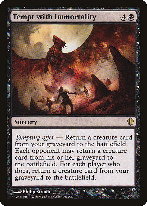 Commander 2013 - 95 - Tempt with Immortality - Rare - B - Non-foil