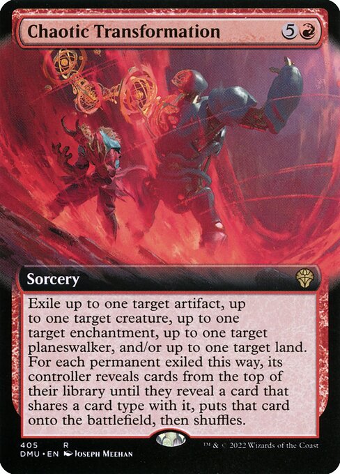 Dominaria United - 405 - Chaotic Transformation - Rare - R - Foil