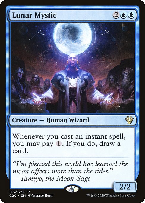Commander 2020 - 115 - Lunar Mystic - Rare - U - Non-foil