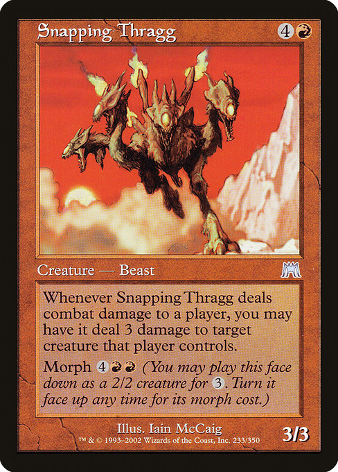 Onslaught - 233 - Snapping Thragg - Uncommon - R - Non-foil