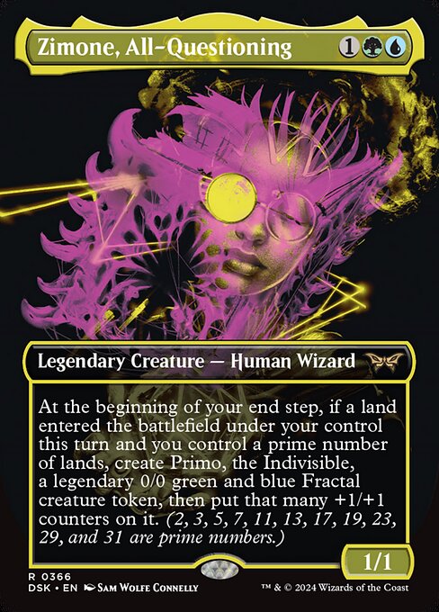 Duskmourn: House of Horror - 366 - Zimone, All-Questioning - Rare - UG - Foil