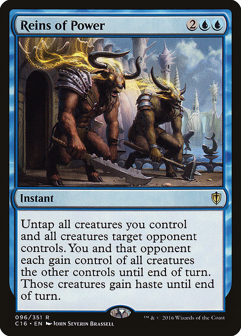 Commander 2016 - 96 - Reins of Power - Rare - U - Non-foil