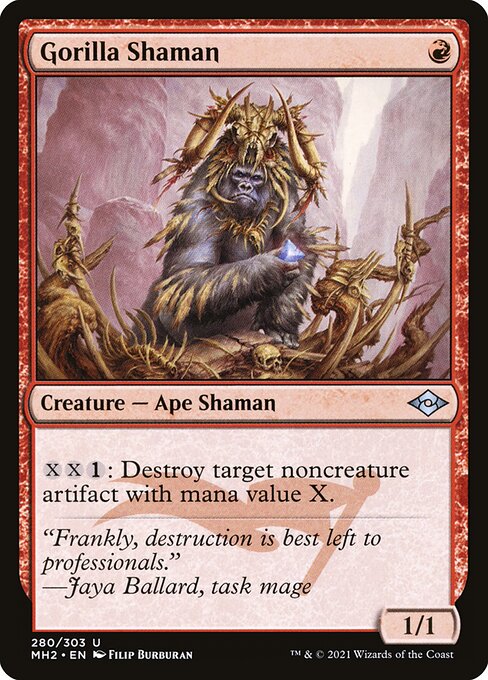 Modern Horizons 2 - 280 - Gorilla Shaman - Uncommon - R - Non-foil