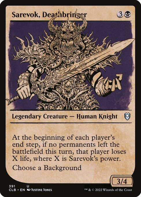 Commander Legends: Battle for Baldur's Gate - 391 - Sarevok, Deathbringer - Uncommon - B - Non-foil