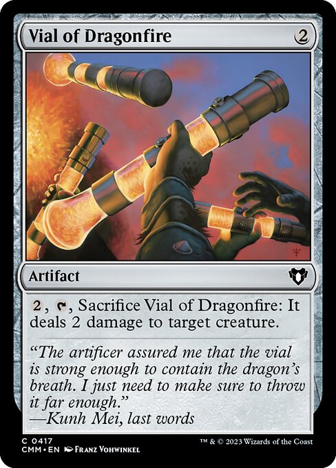 Commander Masters - 417 - Vial of Dragonfire - Common - C - Non-foil
