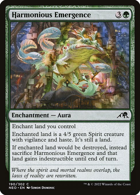 Kamigawa: Neon Dynasty - 190 - Harmonious Emergence - Common - G - Foil