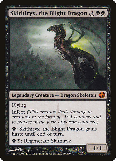 Scars of Mirrodin - 79 - Skithiryx, the Blight Dragon - Mythic - B - Non-foil