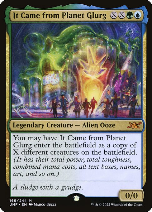 Unfinity - 169 - It Came from Planet Glurg - Mythic - UG - Foil