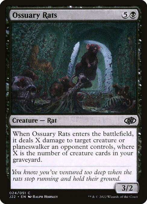 Jumpstart 2022 - 24 - Ossuary Rats - Common - B - Non-foil