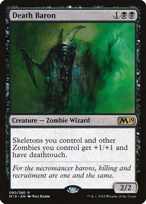 Core Set 2019 - 90 - Death Baron - Rare - B - Non-foil