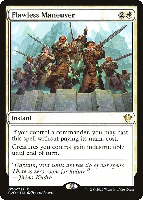 Commander 2020 - 26 - Flawless Maneuver - Rare - W - Non-foil