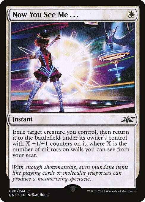 Unfinity - 20 - Now You See Me . . . - Common - W - Foil