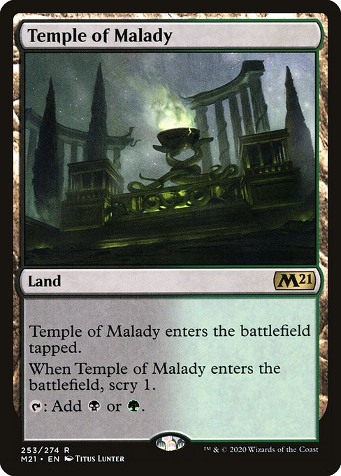 Core Set 2021 - 253 - Temple of Malady - Rare - C - Non-foil