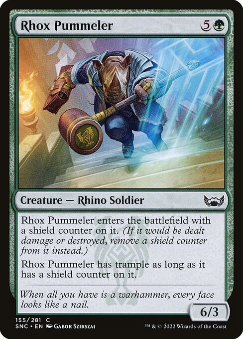 Streets of New Capenna - 155 - Rhox Pummeler - Common - G - Non-foil
