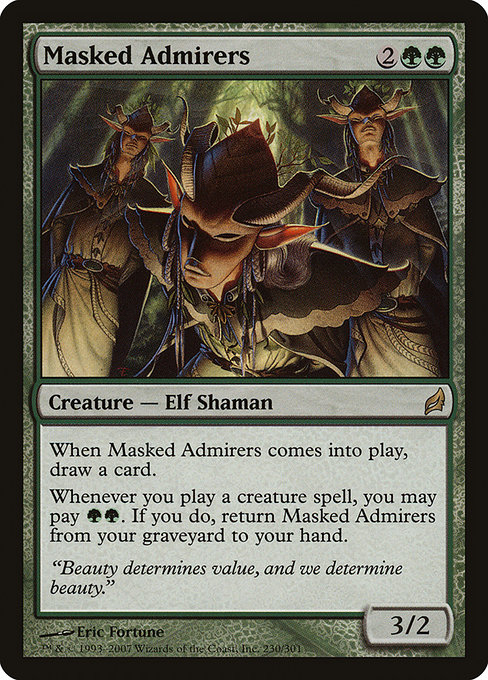 Lorwyn - 230 - Masked Admirers - Rare - G - Non-foil