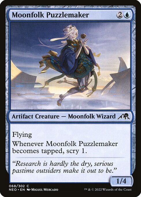 Kamigawa: Neon Dynasty - 68 - Moonfolk Puzzlemaker - Common - U - Non-foil