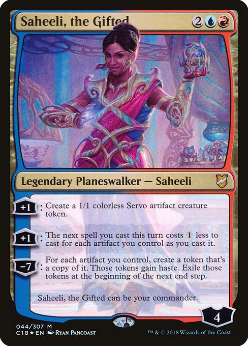Commander 2018 - 44 - Saheeli, the Gifted - Mythic - UR - Foil