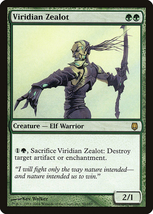 Darksteel - 90 - Viridian Zealot - Rare - G - Non-foil
