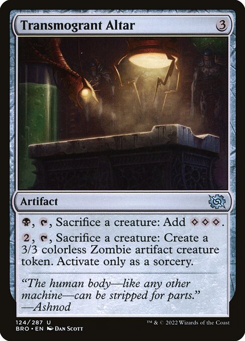 The Brothers' War - 124 - Transmogrant Altar - Uncommon - C - Foil