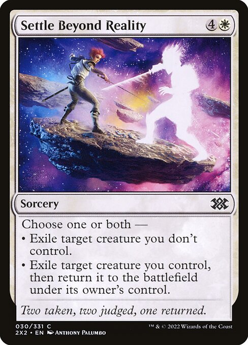 Double Masters 2022 - 30 - Settle Beyond Reality - Common - W - Foil