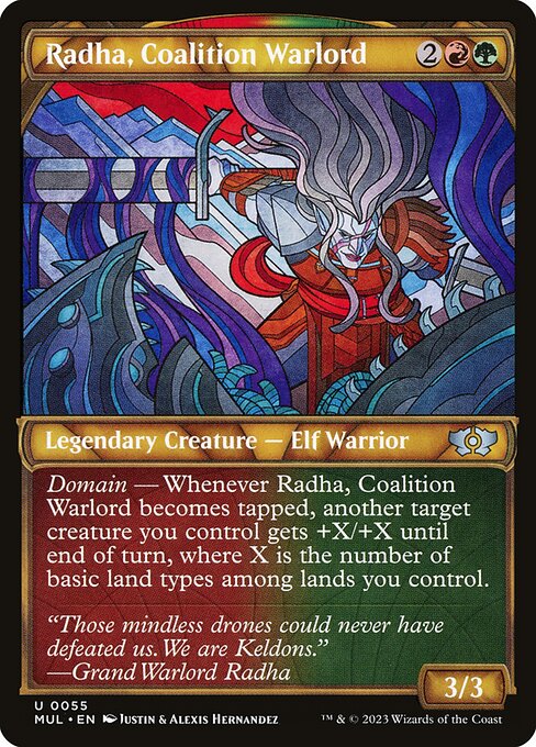 Multiverse Legends - 55 - Radha, Coalition Warlord - Uncommon - RG - Non-foil