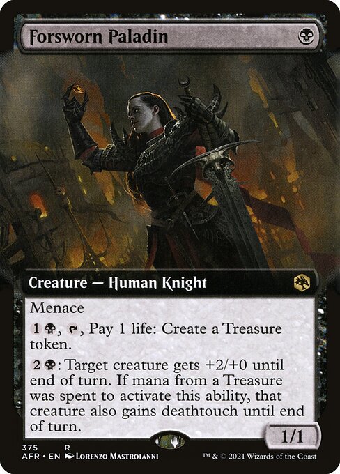 Adventures in the Forgotten Realms - 375 - Forsworn Paladin - Rare - B - Non-foil