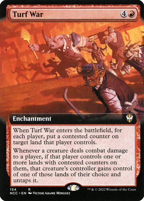 New Capenna Commander - 154 - Turf War - Rare - R - Non-foil
