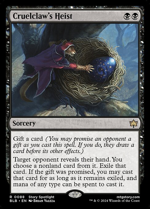 Bloomburrow - 88 - Cruelclaw's Heist - Rare - B - Non-foil