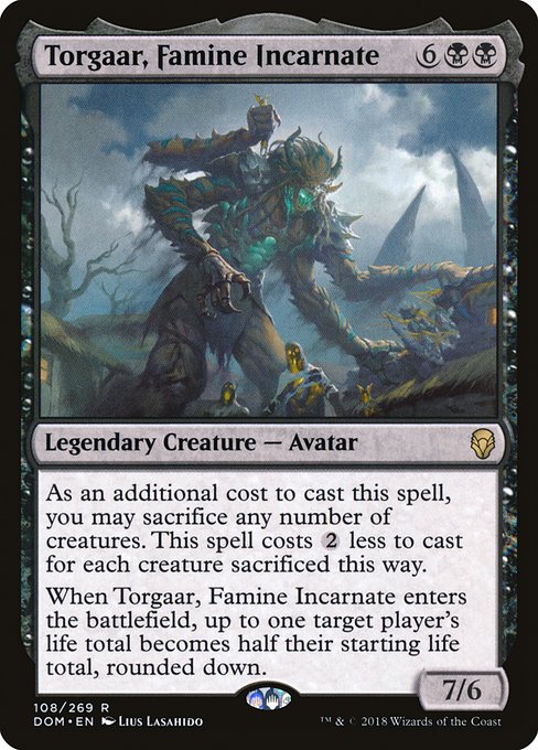 Dominaria - 108 - Torgaar, Famine Incarnate - Rare - B - Foil