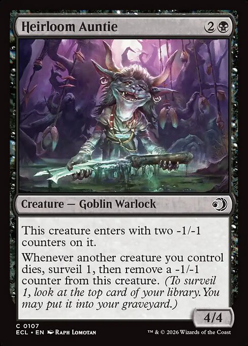 Lorwyn Eclipsed - 107 - Heirloom Auntie - Common - B - Non-foil