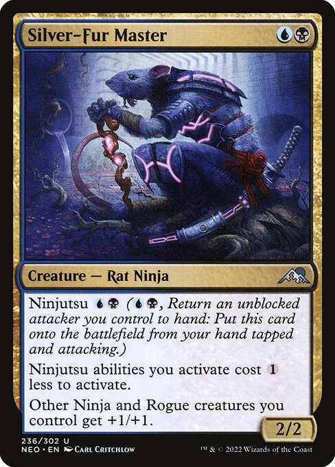 Kamigawa: Neon Dynasty - 236 - Silver-Fur Master - Uncommon - UB - Non-foil