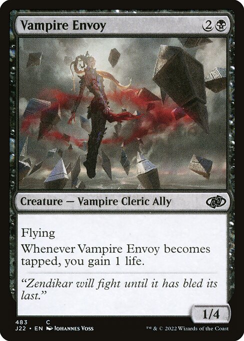 Jumpstart 2022 - 483 - Vampire Envoy - Common - B - Non-foil